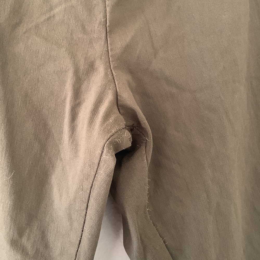 Who What Wear Olive Skinny Crop Stretch Pants - Picture 4 of 11
